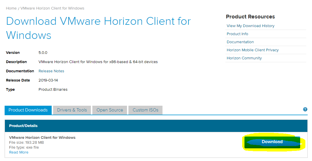 downloading VMware Horizon 8.10.0.2306 + Client